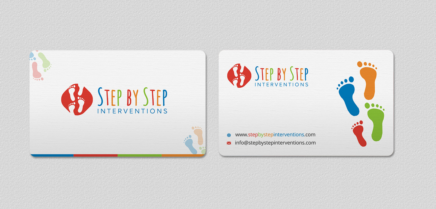 Diseño de Tarjeta de Presentación por INDIAN_Ashok para Step by Step Interventions | Diseño #15832410