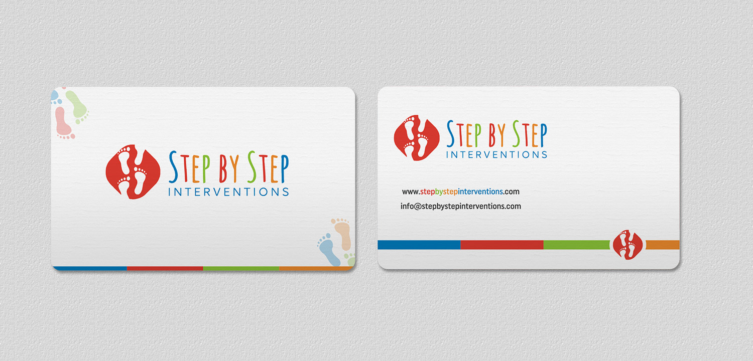 Diseño de Tarjeta de Presentación por INDIAN_Ashok para Step by Step Interventions | Diseño #15832411