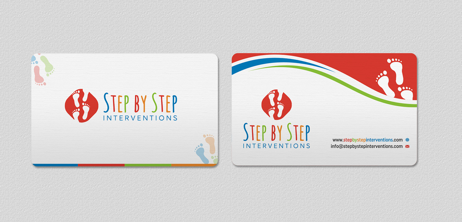 Diseño de Tarjeta de Presentación por INDIAN_Ashok para Step by Step Interventions | Diseño #15832414