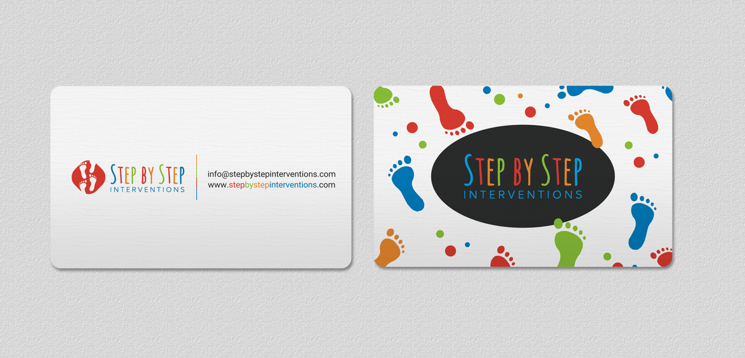 Diseño de Tarjeta de Presentación por INDIAN_Ashok para Step by Step Interventions | Diseño #15873925
