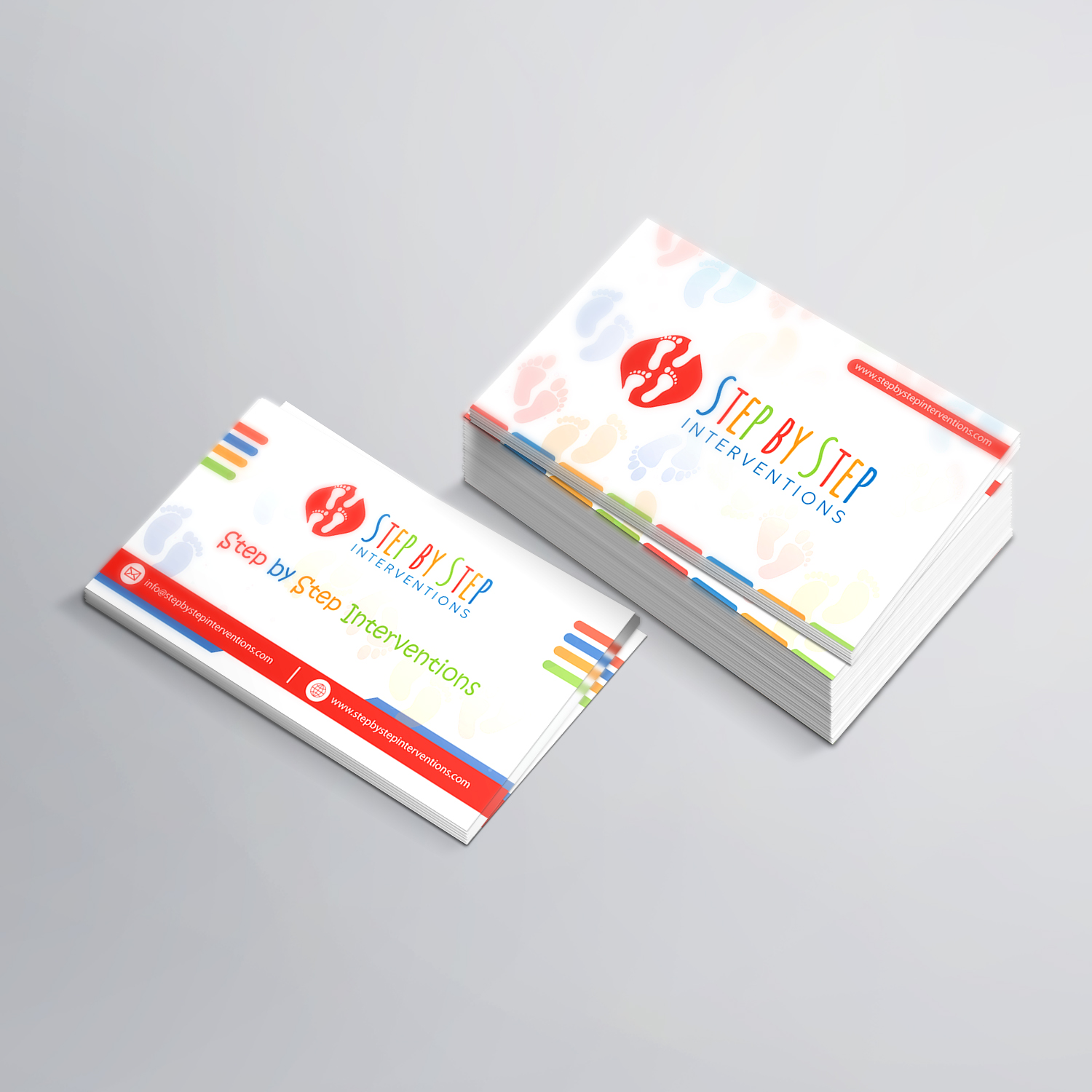 Business Card Design by Sushanta_Halder for Step by Step Interventions | Design #15869051