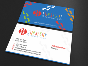 Diseño de Tarjeta de Presentación por SKYdesign para Step by Step Interventions | Diseño: #15839852