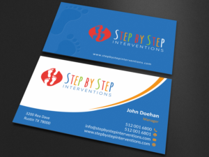 Diseño de Tarjeta de Presentación por SKYdesign para Step by Step Interventions | Diseño: #15839853