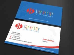 Diseño de Tarjeta de Presentación por SKYdesign para Step by Step Interventions | Diseño: #15839855