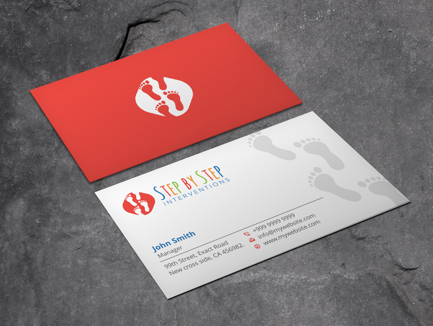 Diseño de Tarjeta de Presentación por Xpert para Step by Step Interventions | Diseño #15843479