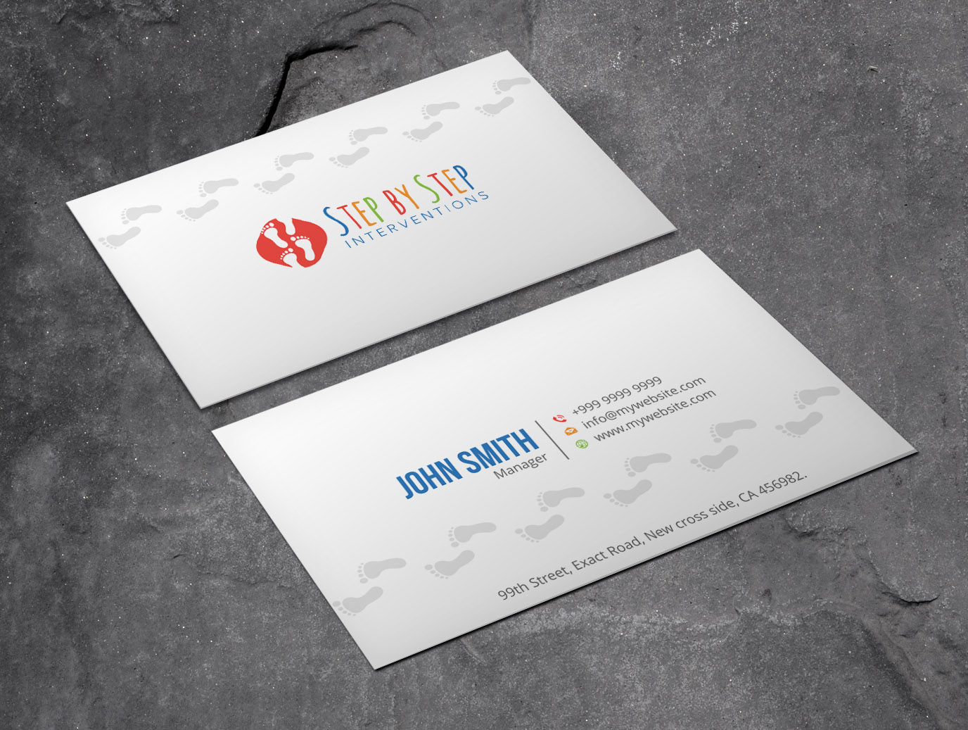 Design de Carte de Visite par Xpert pour Step by Step Interventions | Design #15845791