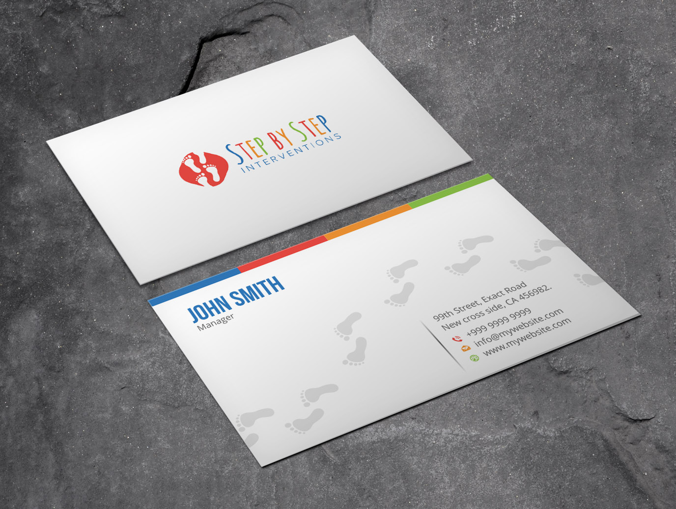 Business Card Design by Xpert for Step by Step Interventions | Design #15845792