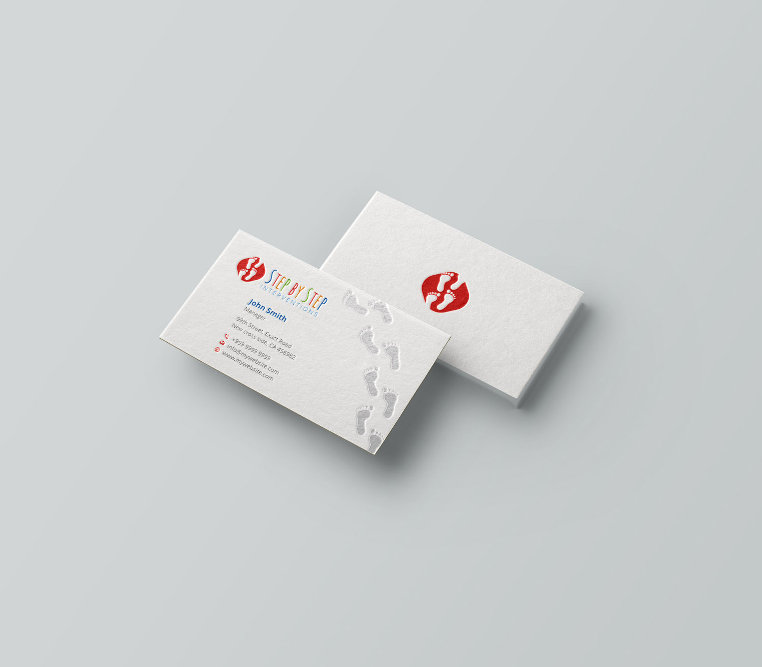 Business Card Design by Xpert for Step by Step Interventions | Design #15845793