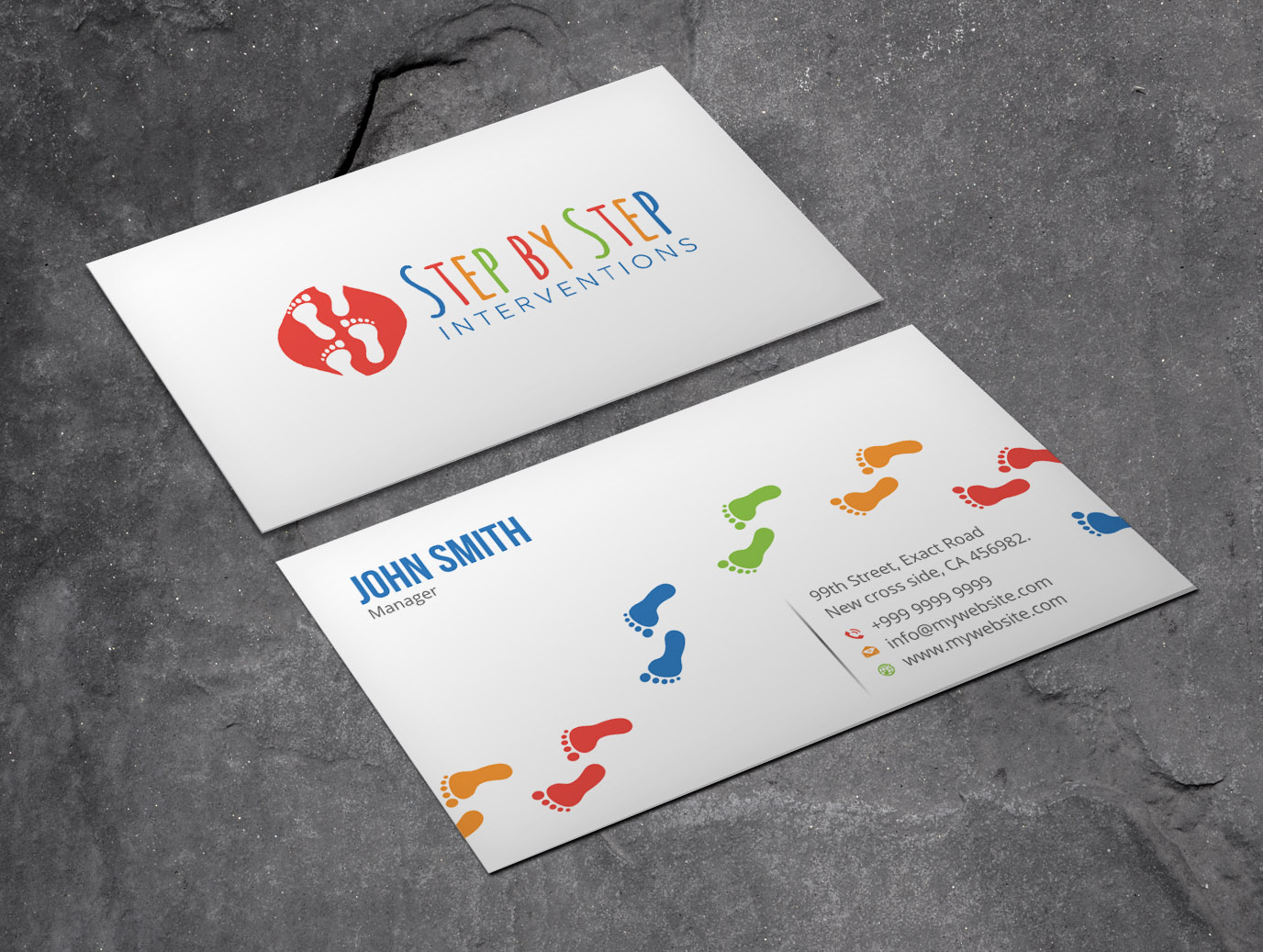 Business Card Design by Xpert for Step by Step Interventions | Design #15857019