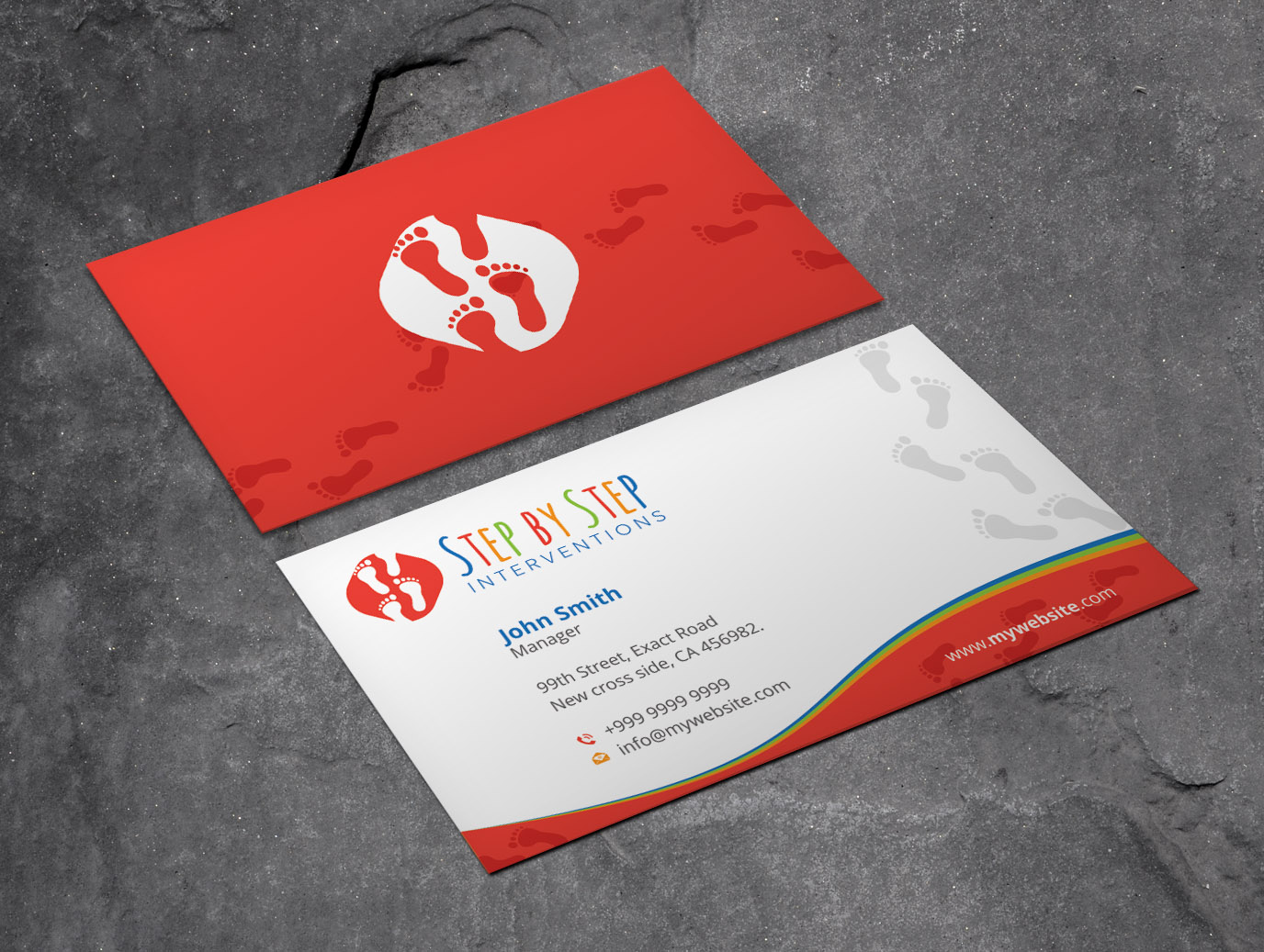 Business Card Design by Xpert for Step by Step Interventions | Design #15868040