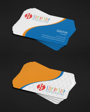 Business Card Design by JK18 for Step by Step Interventions | Design: #15844812