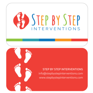 Business Card Design by Elephont Designs for Step by Step Interventions | Design: #15847942