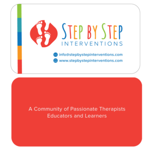 Business Card Design by Elephont Designs for Step by Step Interventions | Design: #15867224