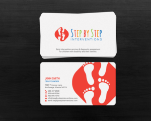 Business Card Design by chandrayaan.creative for Step by Step Interventions | Design #15854167
