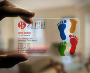 Business Card Design by chandrayaan.creative for Step by Step Interventions | Design: #15854198