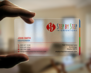 Business Card Design by chandrayaan.creative for Step by Step Interventions | Design: #15854226