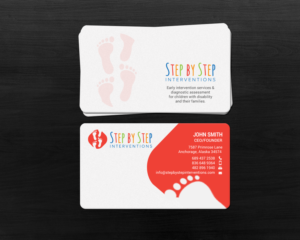 Business Card Design by chandrayaan.creative for Step by Step Interventions | Design: #15854246