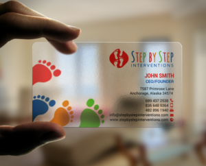 Business Card Design by chandrayaan.creative for Step by Step Interventions | Design: #15854247
