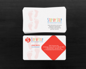 Business Card Design by chandrayaan.creative for Step by Step Interventions | Design: #15854249