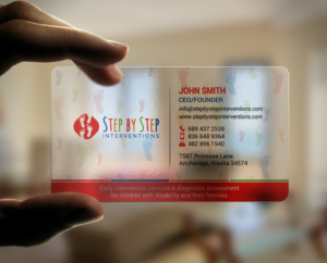 Business Card Design by chandrayaan.creative for Step by Step Interventions | Design: #15854407