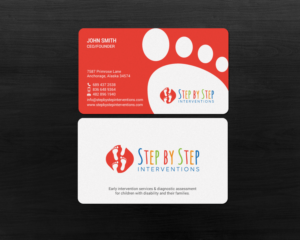 Business Card Design by chandrayaan.creative for Step by Step Interventions | Design: #15854481