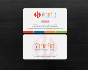 Business Card Design by chandrayaan.creative for Step by Step Interventions | Design: #15854504