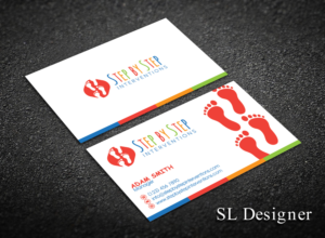 Diseño de Tarjeta de Presentación por SL Designer para Step by Step Interventions | Diseño: #15841021