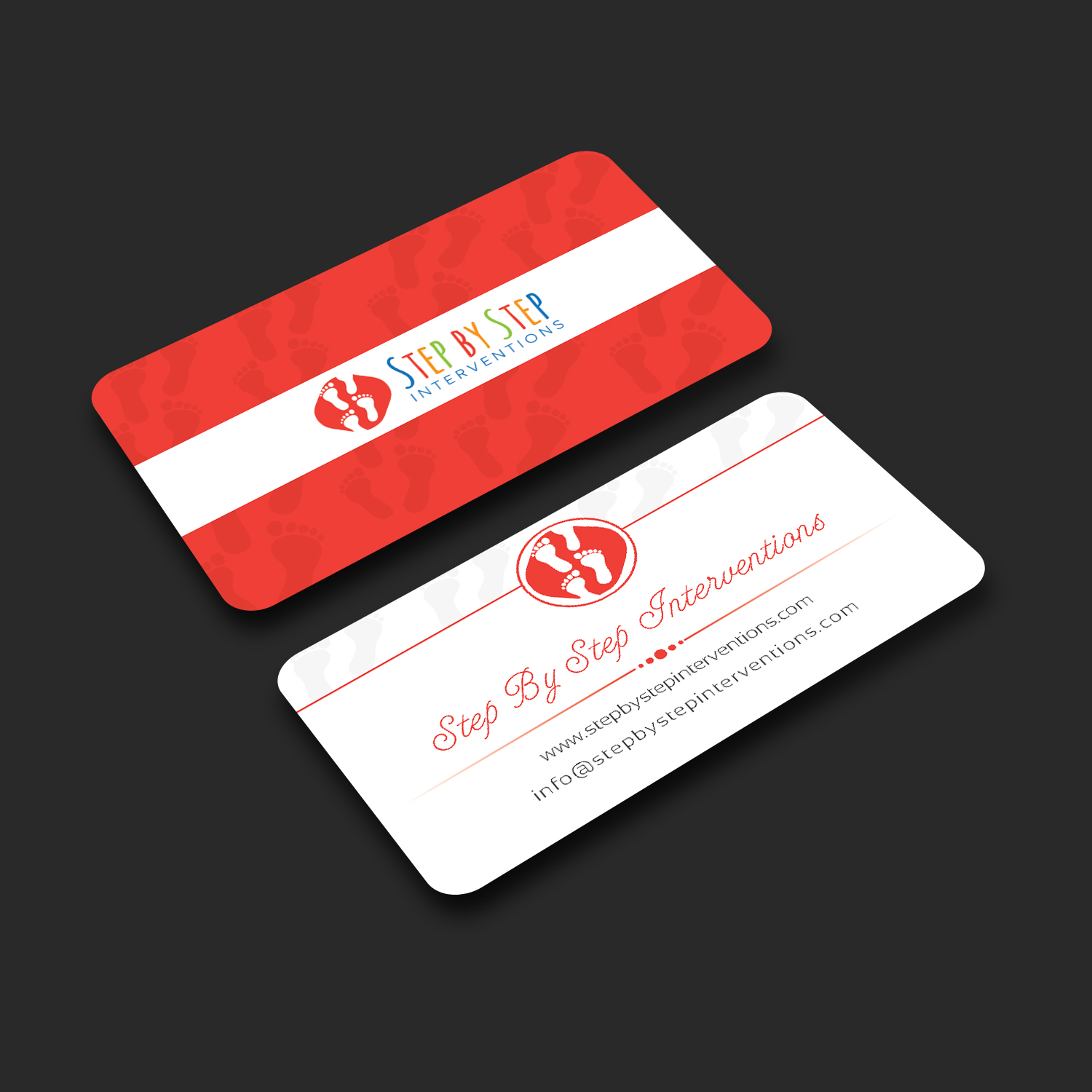 Business Card Design by Creative Jiniya for Step by Step Interventions | Design #15836242