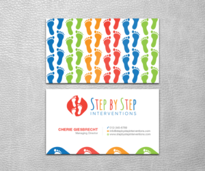 Business Card Design by SS_Designs for Step by Step Interventions | Design: #15850700