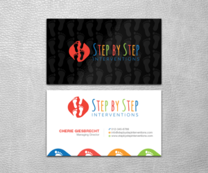 Step by Step Interventions business cards and stationary | Business Card Design by SS_Designs
