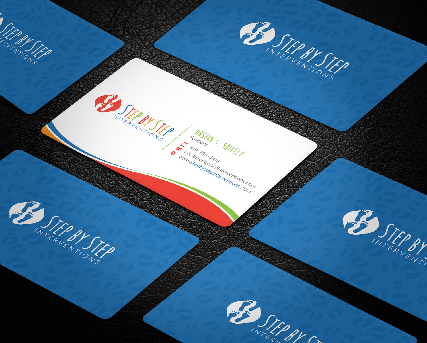 Diseño de Tarjeta de Presentación por Graphic Flame para Step by Step Interventions | Diseño #15842458