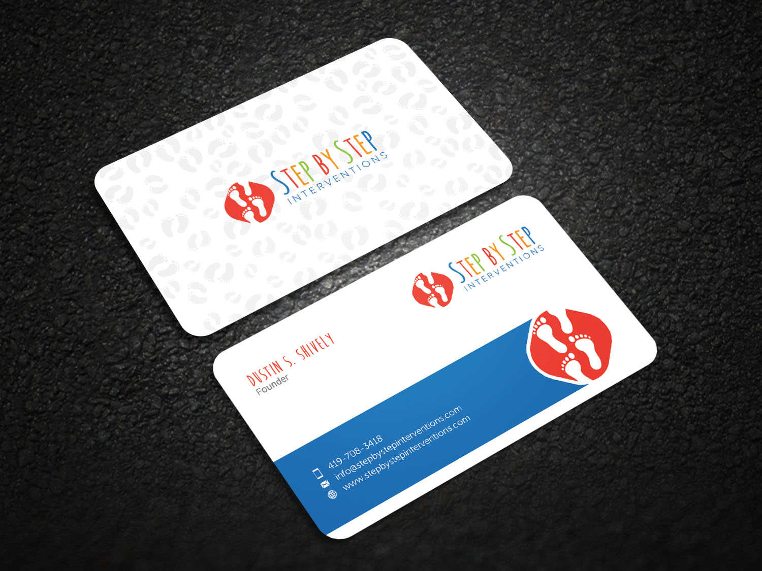 Diseño de Tarjeta de Presentación por Graphic Flame para Step by Step Interventions | Diseño #15842472