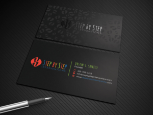 Business Card Design by Graphic Flame for Step by Step Interventions | Design: #15842475