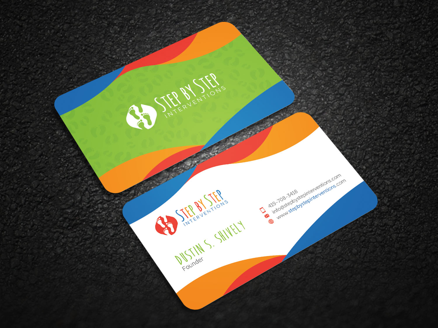 Diseño de Tarjeta de Presentación por Graphic Flame para Step by Step Interventions | Diseño #15842476