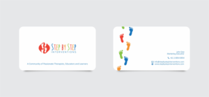 Business Card Design by daitiva for Step by Step Interventions | Design: #15859766