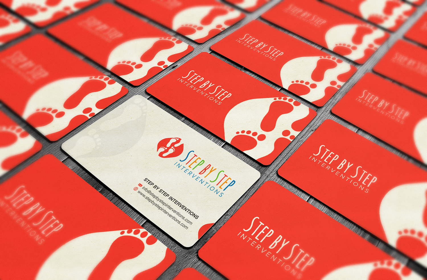 Business Card Design by logodentity for Step by Step Interventions | Design #15833639