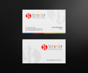 Business Card Design by logodentity for Step by Step Interventions | Design: #15840779