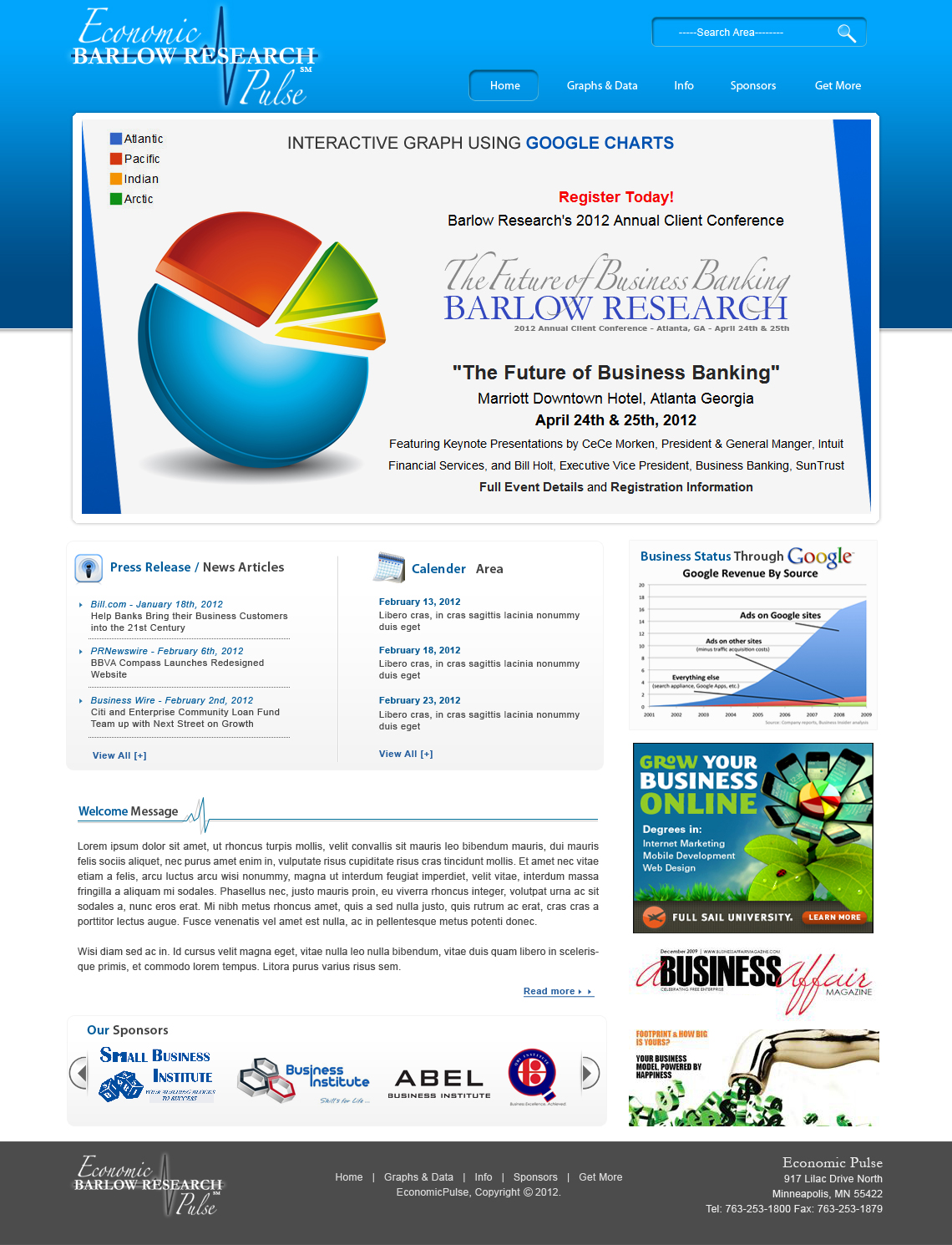Web Design by webxvision for Barlow Research Associates, Inc. | Design: #657122