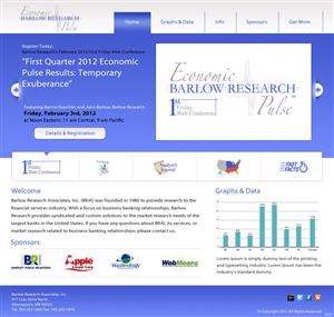 Web Design by pb for Barlow Research Associates, Inc. | Design: #592169