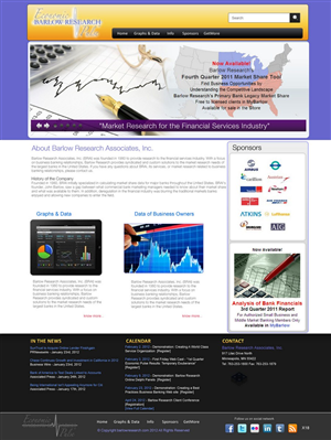 Web Design by pb for Barlow Research Associates, Inc. | Design: #593229
