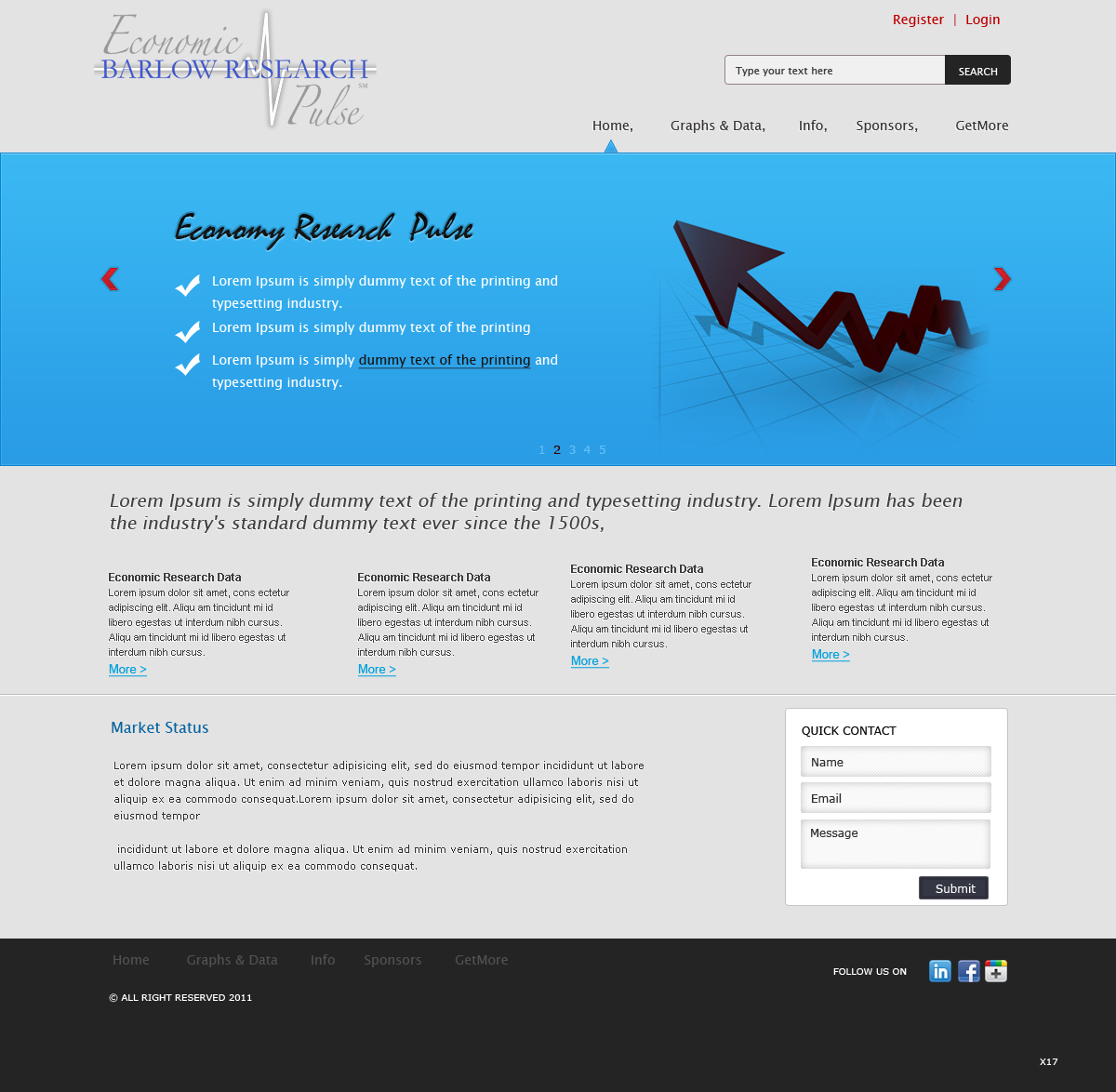 Web Design by pb for Barlow Research Associates, Inc. | Design #594247