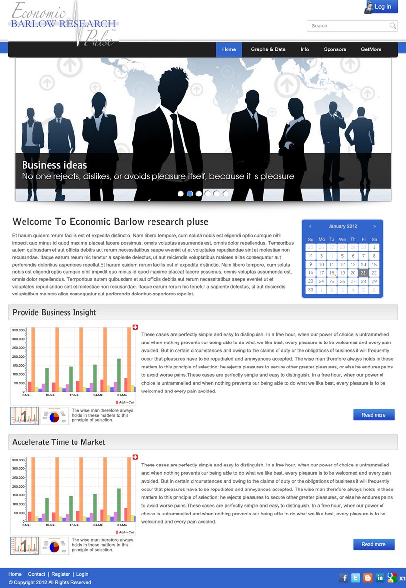 Diseño Web por pb para Barlow Research Associates, Inc. | Diseño #594256