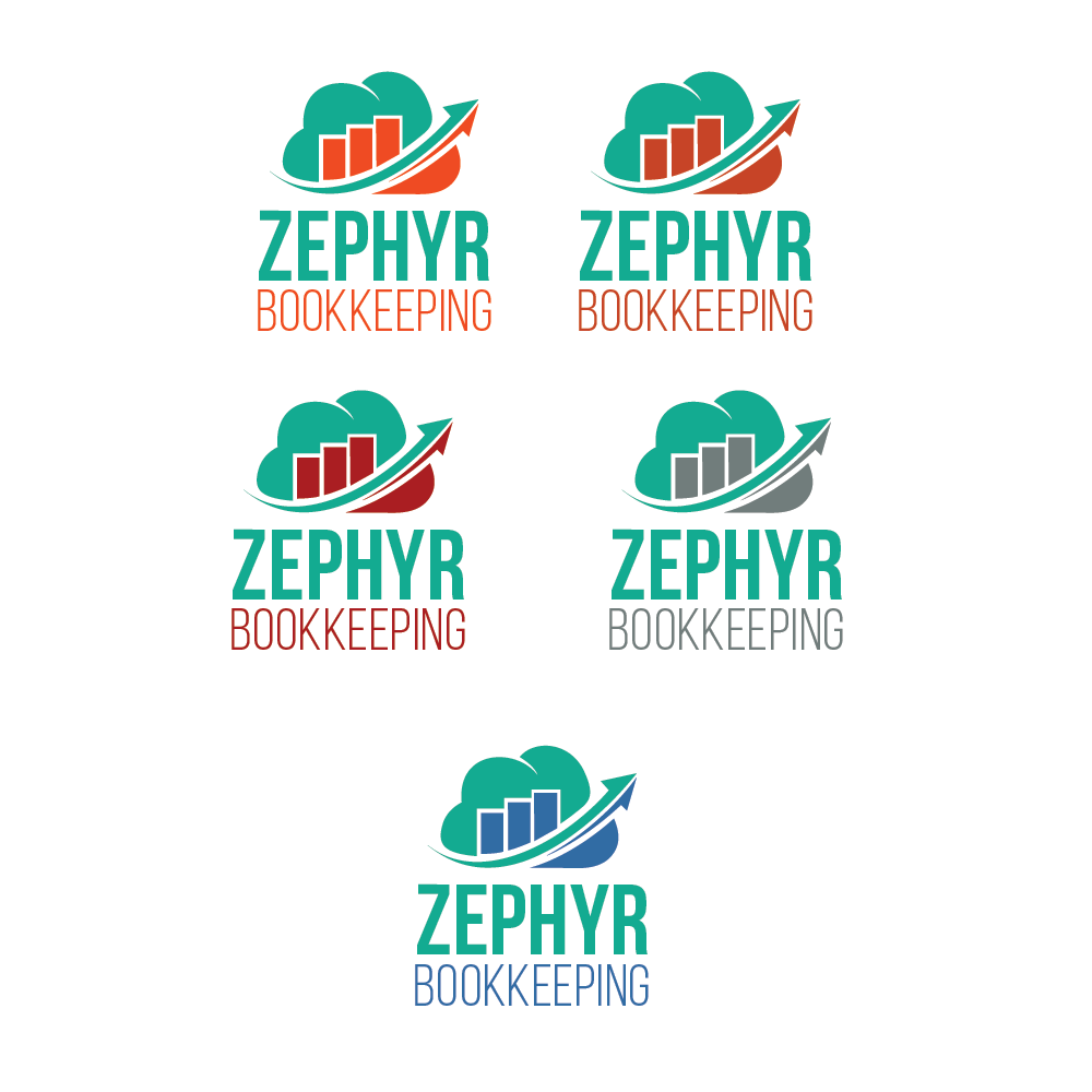 Logo Design by TB Designs for Zephyr Bookkeeping LLC | Design: #15896961