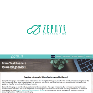 Logo Design by Desidesign17 for Zephyr Bookkeeping LLC | Design #15907914