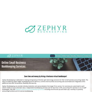 Logo Design by Desidesign17 for Zephyr Bookkeeping LLC | Design: #15908325
