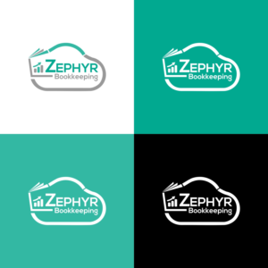Logo Design by Mazher 2 for Zephyr Bookkeeping LLC | Design: #15898606