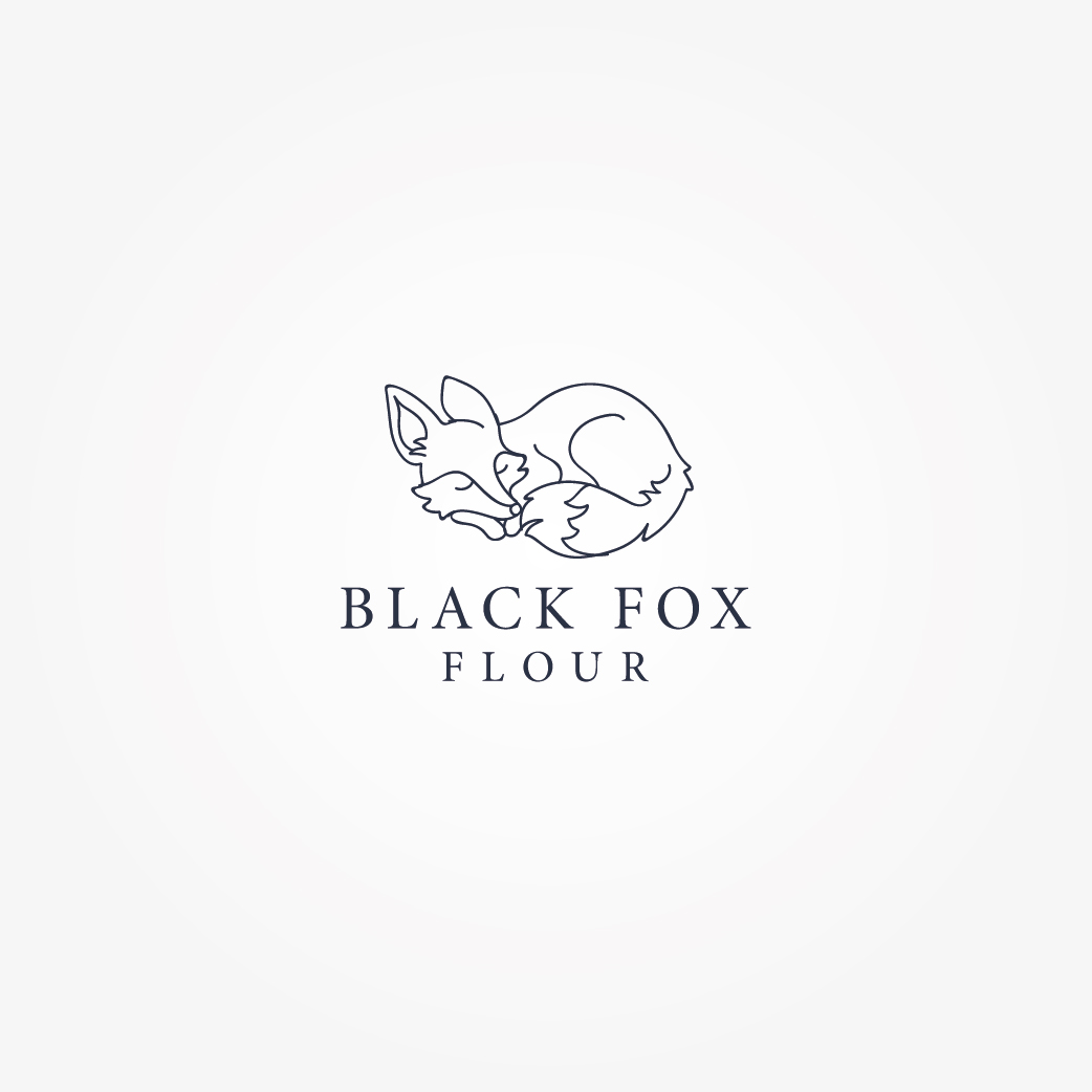 Logo Design by Irina Makedonska for Black Fox Flour | Design #15838924
