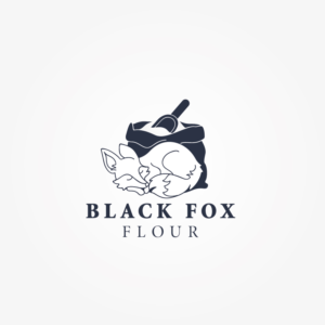 Logo Design by Irina Makedonska for Black Fox Flour | Design: #15879973