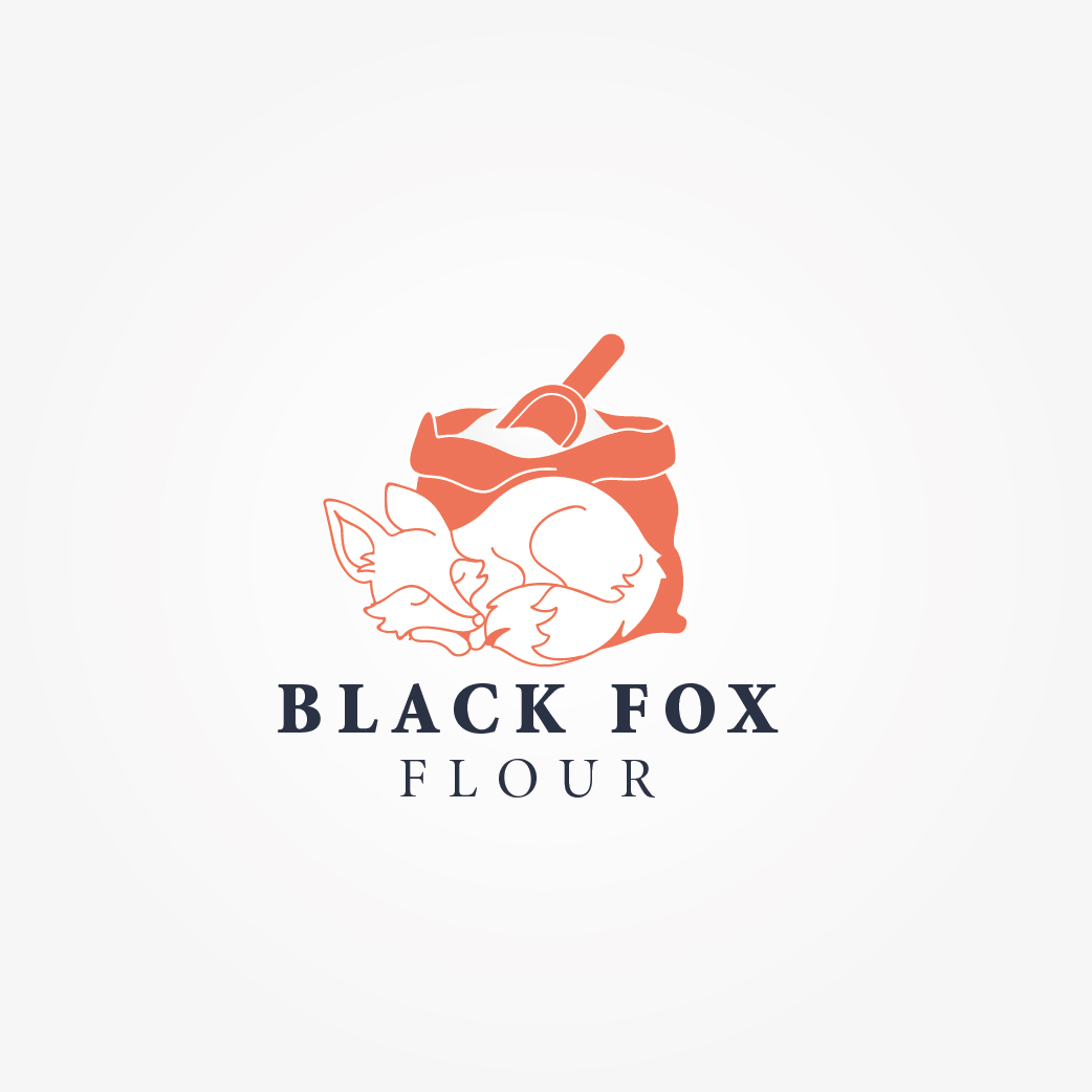 Logo Design by Irina Makedonska for Black Fox Flour | Design #15879974