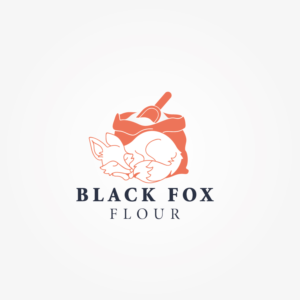 Logo Design by Irina Makedonska for Black Fox Flour | Design: #15879974